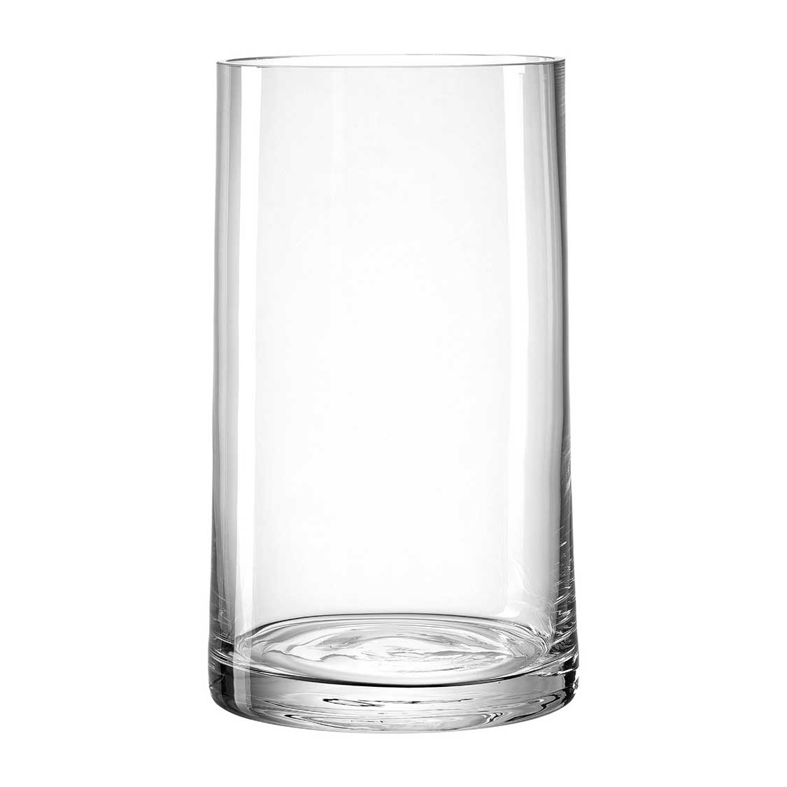 Glasvase NOVARA aus klarem Glas vor weißem Hintergrund