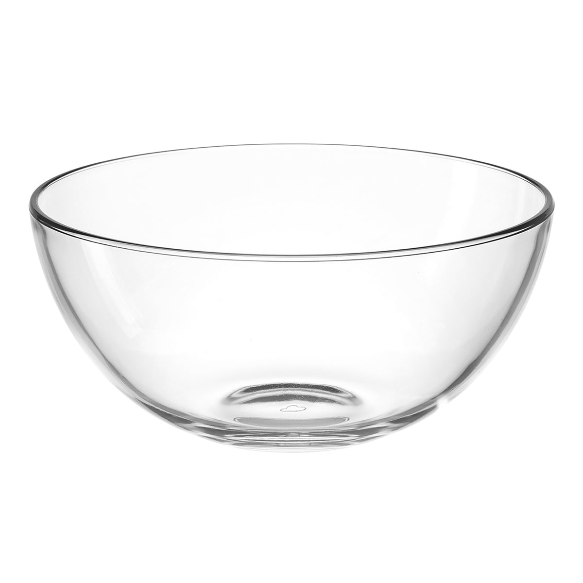 Schale CUCINA 22 cm aus klarem Glas, Frontansicht