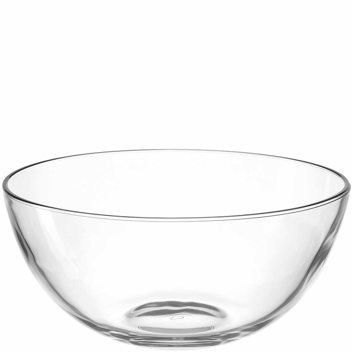 Schale CUCINA 28 cm aus klarem Glas, Frontansicht