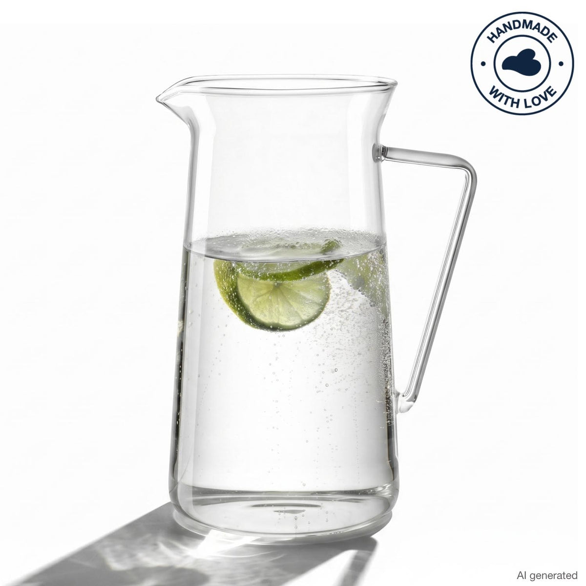 Krug GIORNO mit Wasser und Limettenscheibe gefüllt