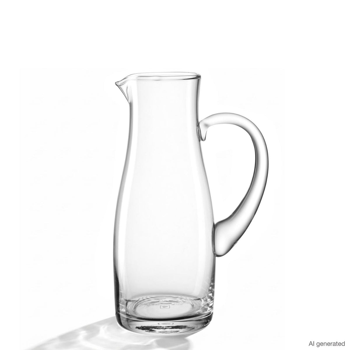 Krug PIENO 1 l aus klarem Glas, Ausgießer und Henkel sichtbar