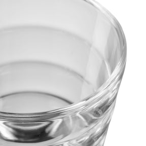 Becherset ONDA 12-teilig, klarer Becher in Nahaufnahme