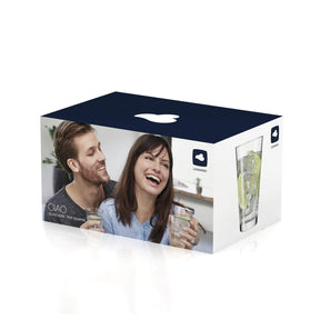 Trinkglas CIAO 300 ml 6er-Set in Verpackung mit Paar in Küche