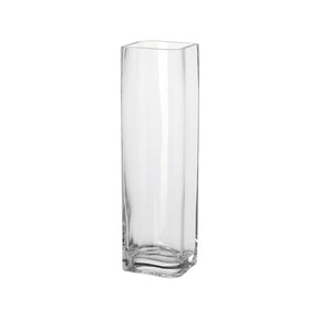 Bodenvase LUCCA aus klarem Glas, rechteckige Form