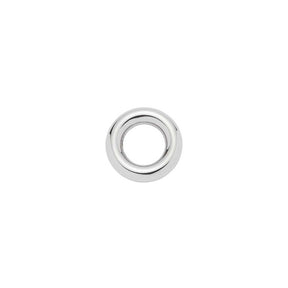 Edelstahlring BRACCHIALE Clip & Mix silber, Draufsicht auf weißem Hintergrund
