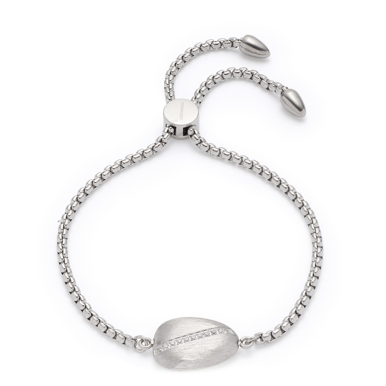 Armband CIOTTOLO silber mit ovalem Mittelstein und Ziersteinen