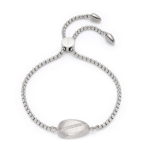 Armband CIOTTOLO silber mit ovalem Mittelstein und Ziersteinen