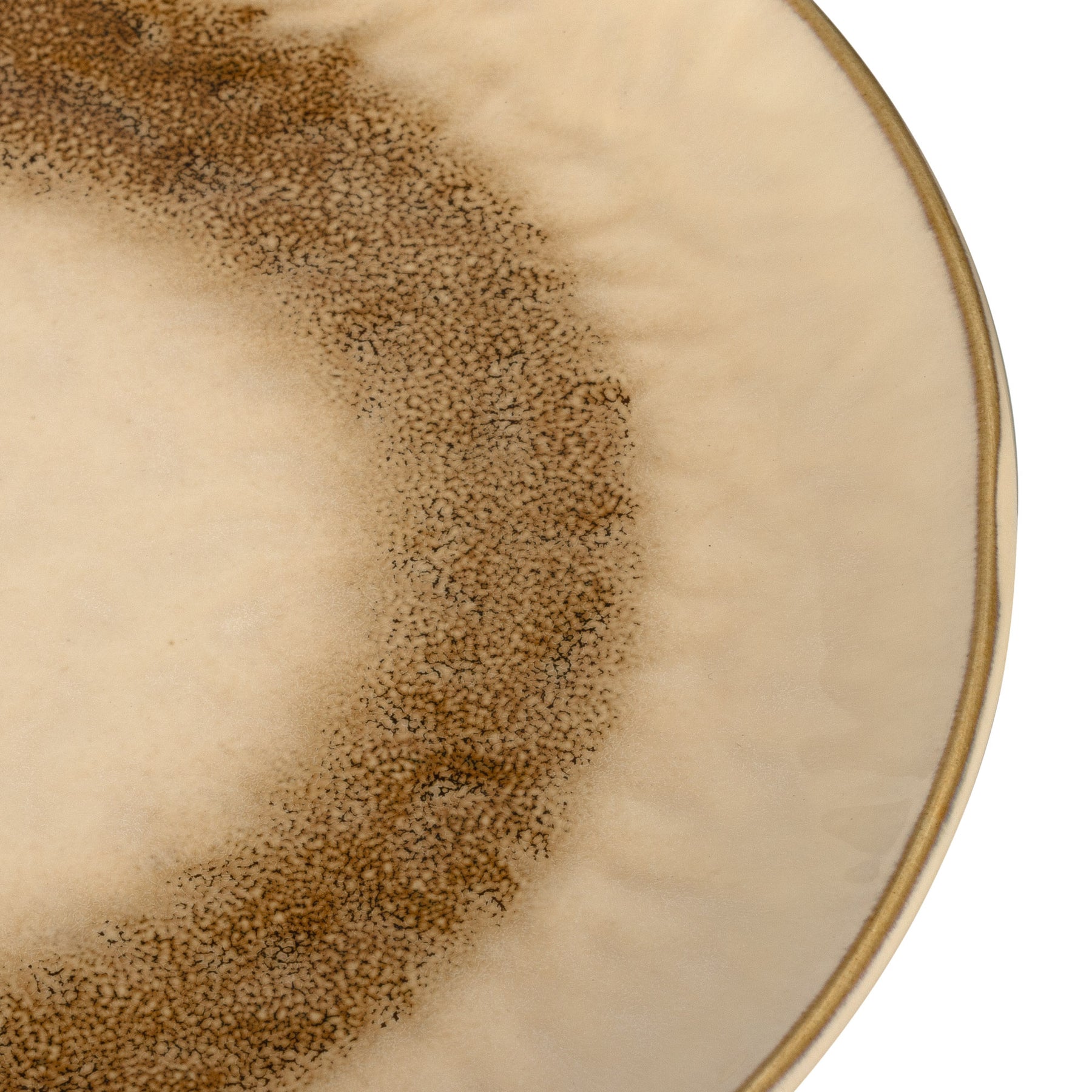 Keramikteller MATERA, beige, Oberflächendetail mit Strukturmuster
