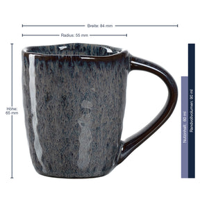 Massangaben zu Espressotasse MATERA 90 ml anthrazit