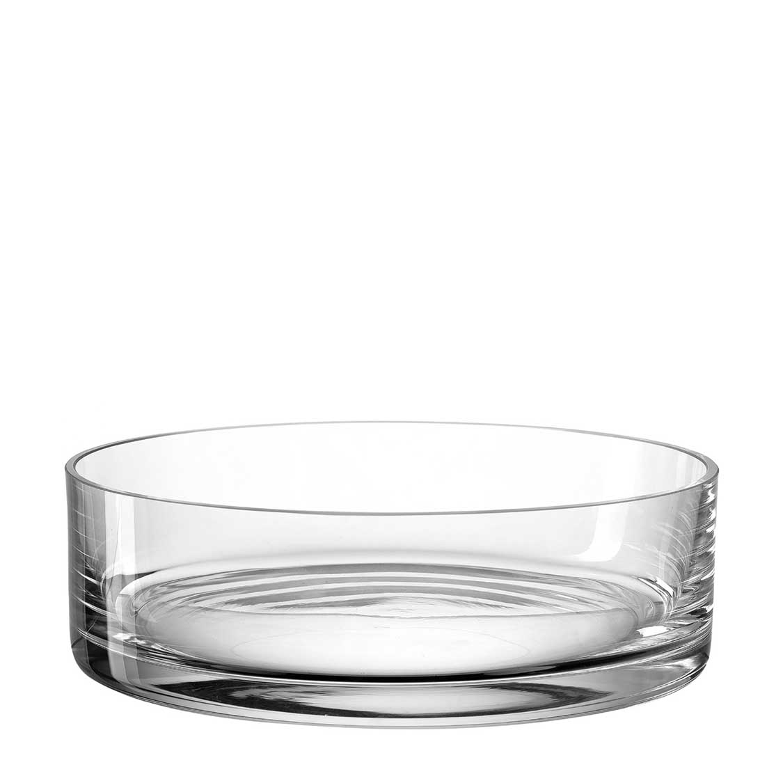 Schale NOVARA 23 cm aus klarem Glas, Seitenansicht