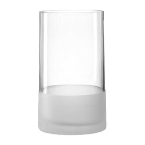 Vase NOVARA 26 cm satiniert aus Glas mit satiniertem Boden