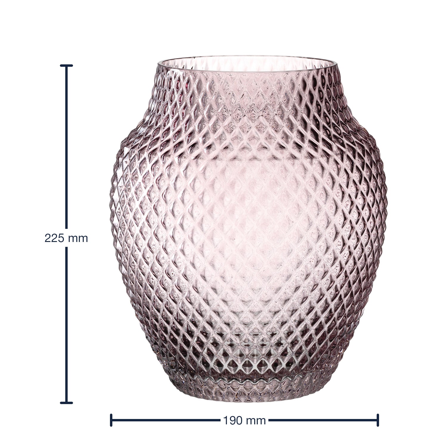 Massangaben zu Vase POESIA 23 cm viola