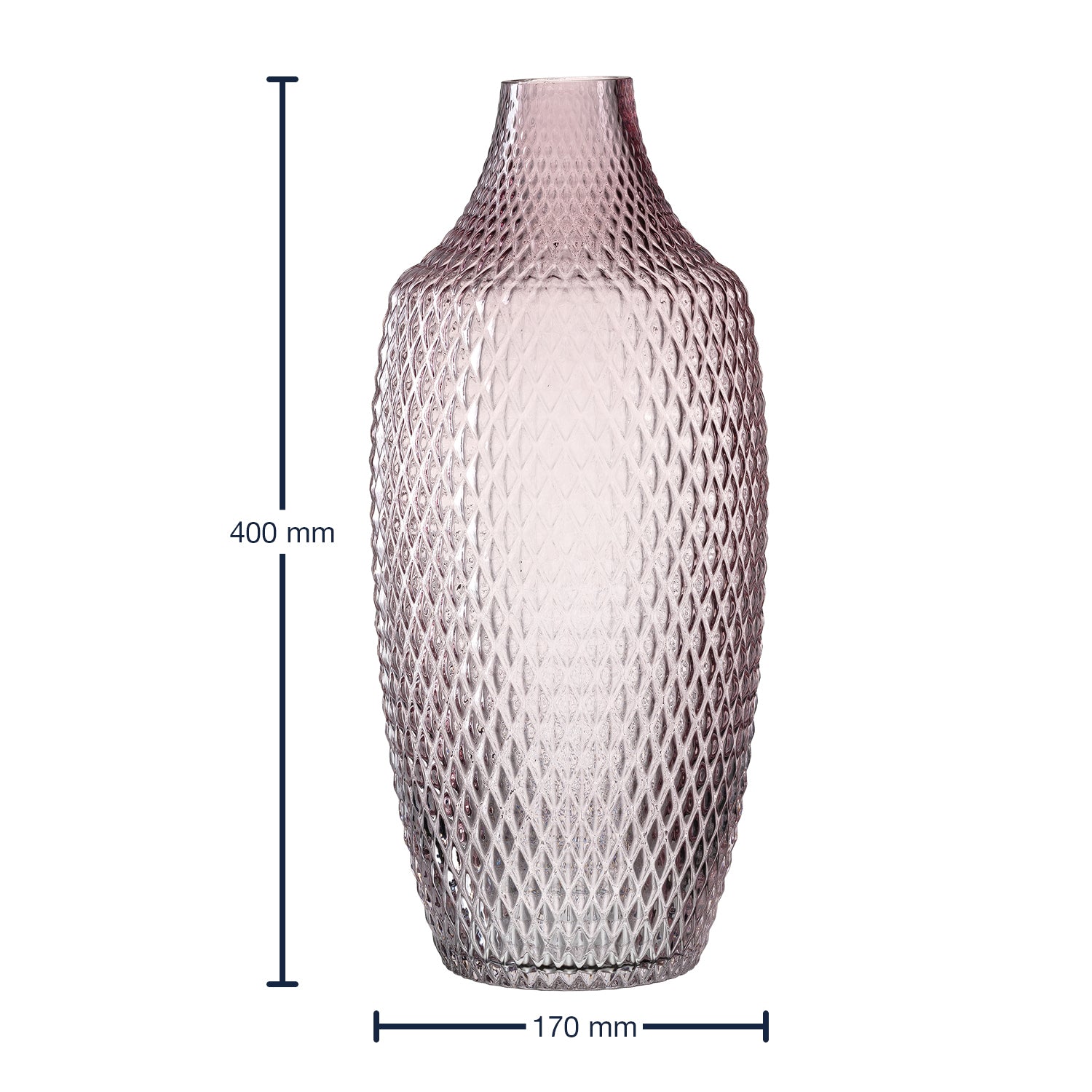 Massangaben zu Vase POESIA 40 cm viola