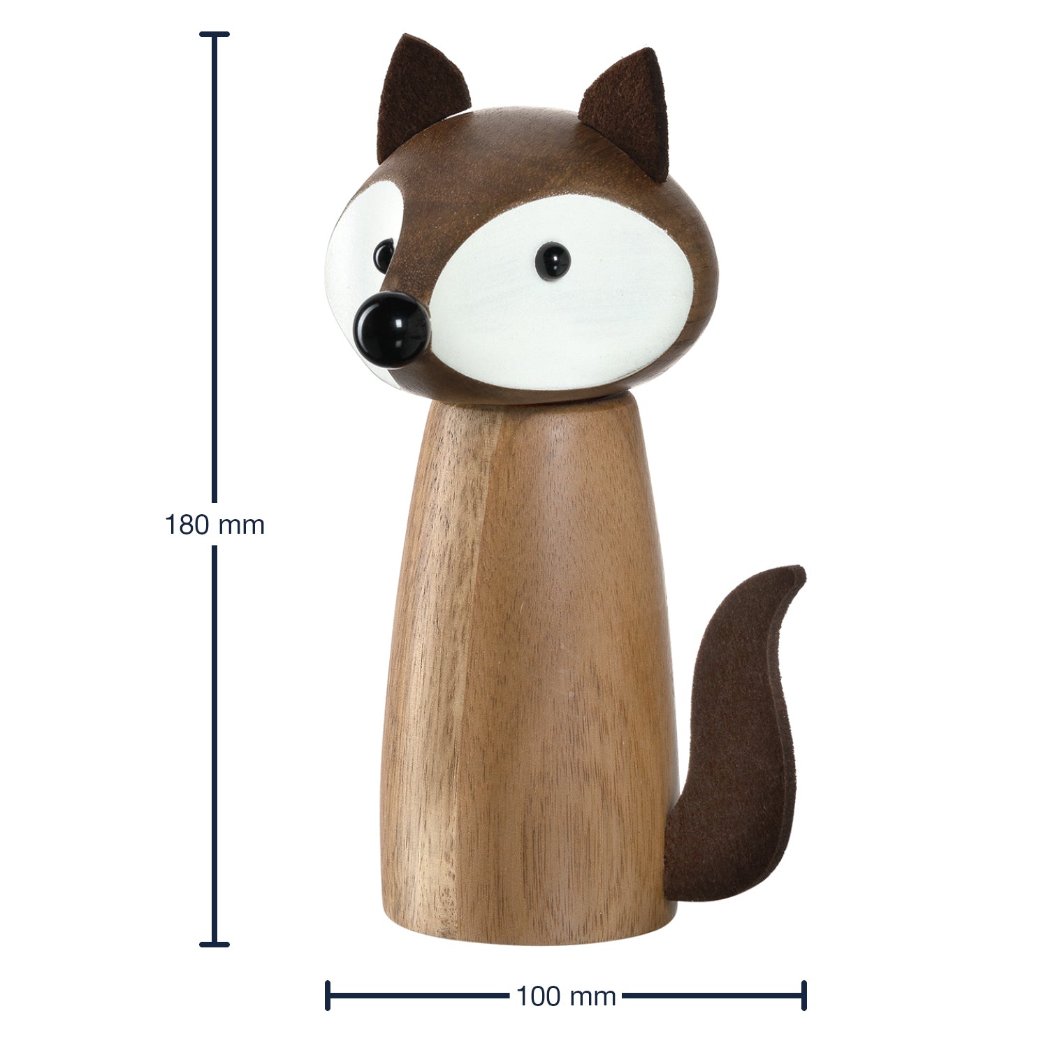 Massangaben zu Gewürzmühle Holz CUCINA braun Fuchs