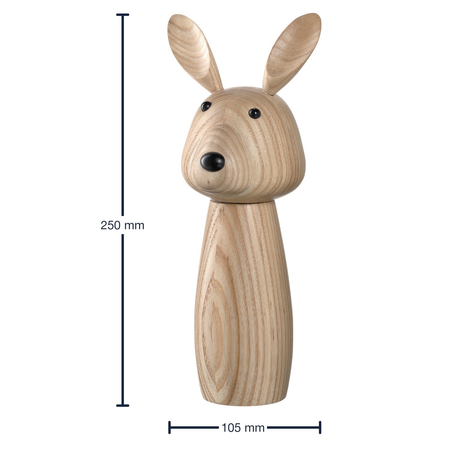 Massangaben zu Gewürzmühle Holz CUCINA braun Hase