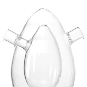 Essig/Öl Flasche 2in1 CUCINA mit zwei Ausgussöffnungen, klares Borosilikat