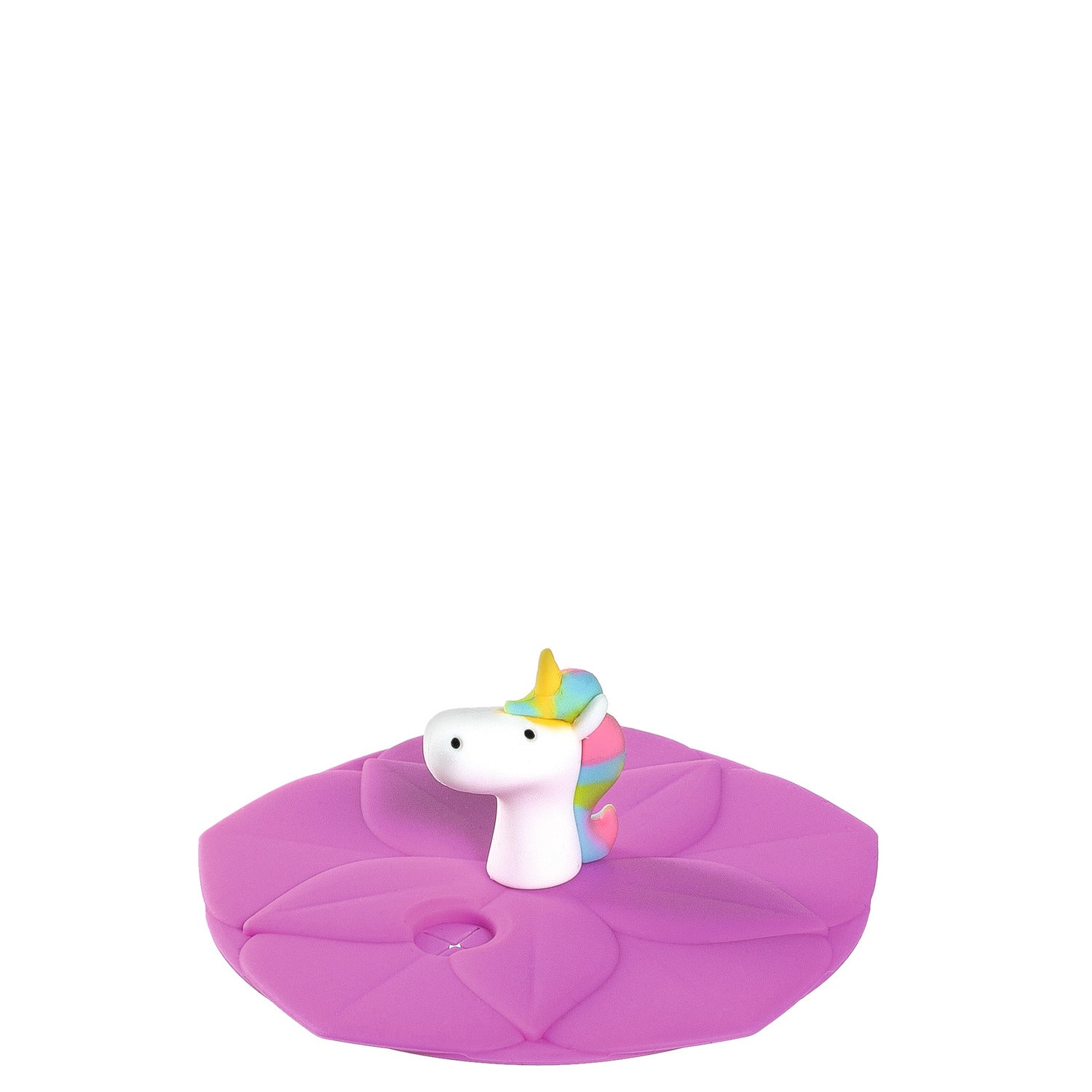 Deckel BAMBINI 9 cm rosé Einhorn auf rosa Silikonunterlage