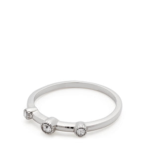 Ring MARIDA 16 CIAO mit drei Zirkonia-Steinen, silber glänzend