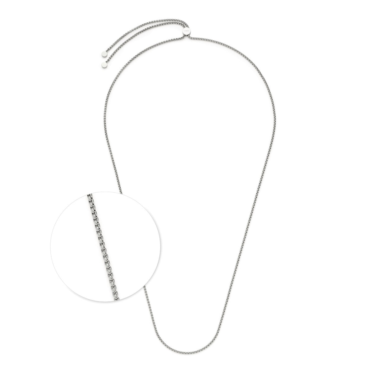 Halskette LIV 90 cm Clip & Mix, Detailansicht Verschluss und Kettenverlauf