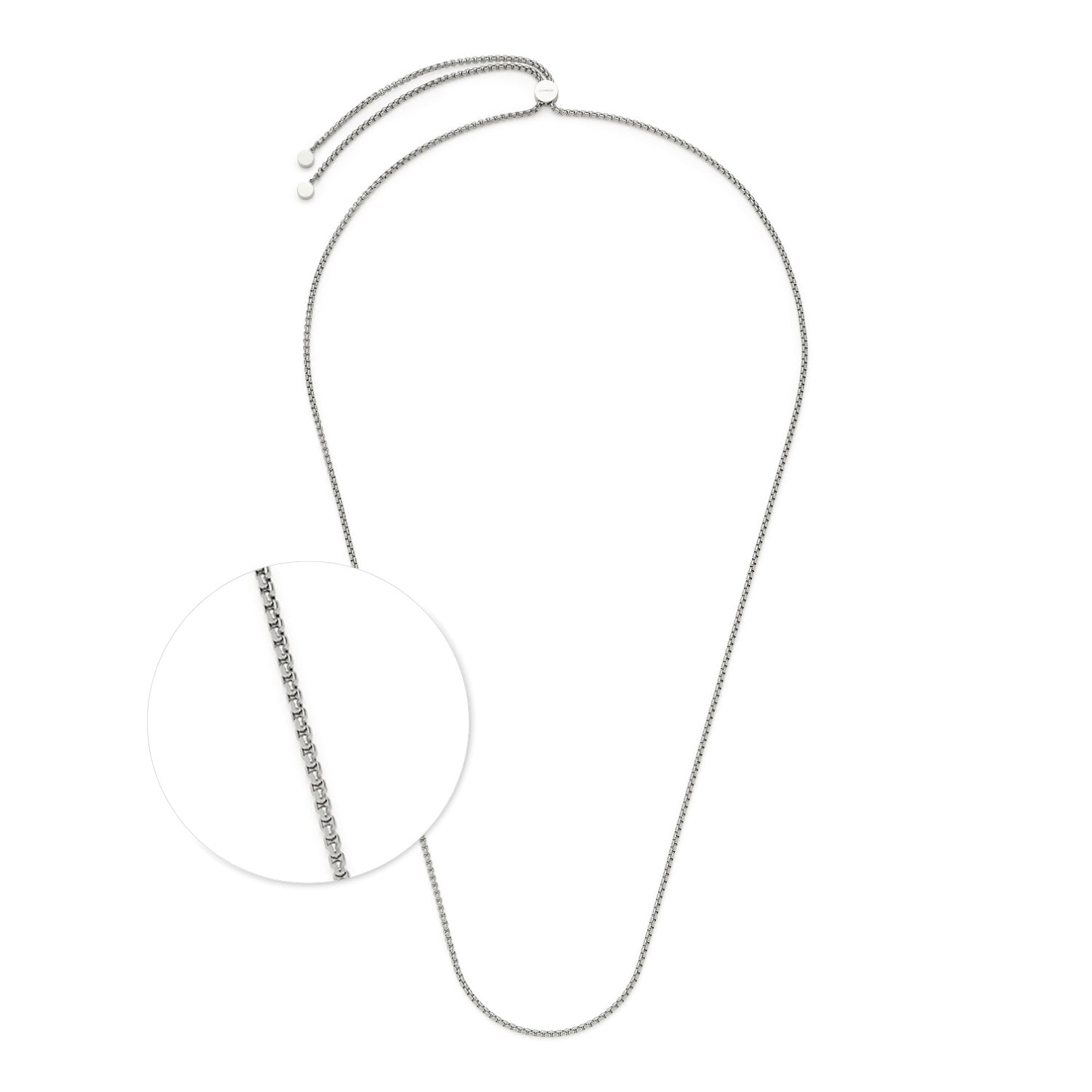 Halskette LIV 90 cm Clip & Mix, Detailansicht Verschluss und Kettenverlauf