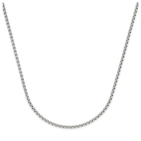 Halskette LIV 90 cm Clip & Mix silber glänzend auf weißem Hintergrund