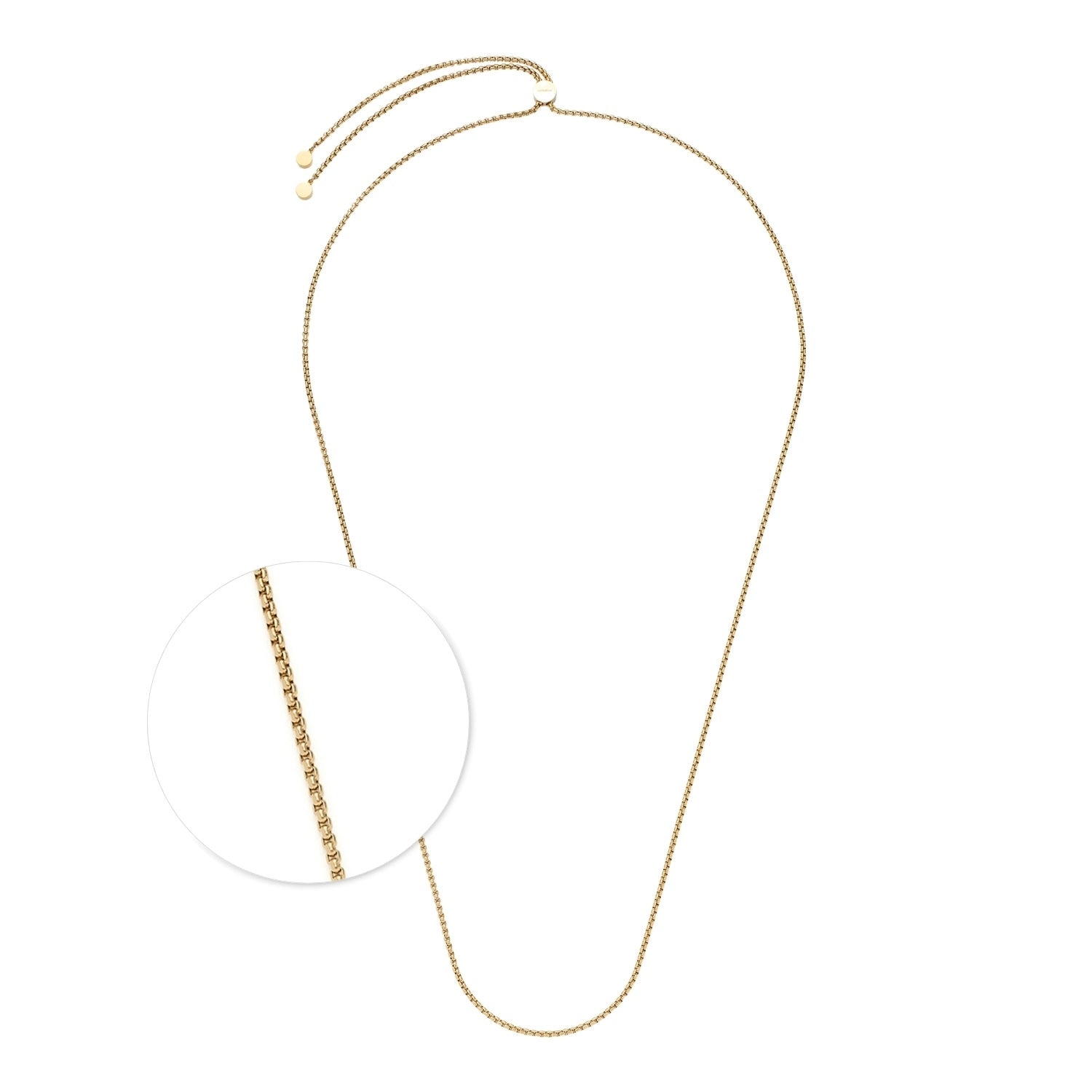 Halskette LIV 90 cm gold, Detailansicht der Kettenglieder