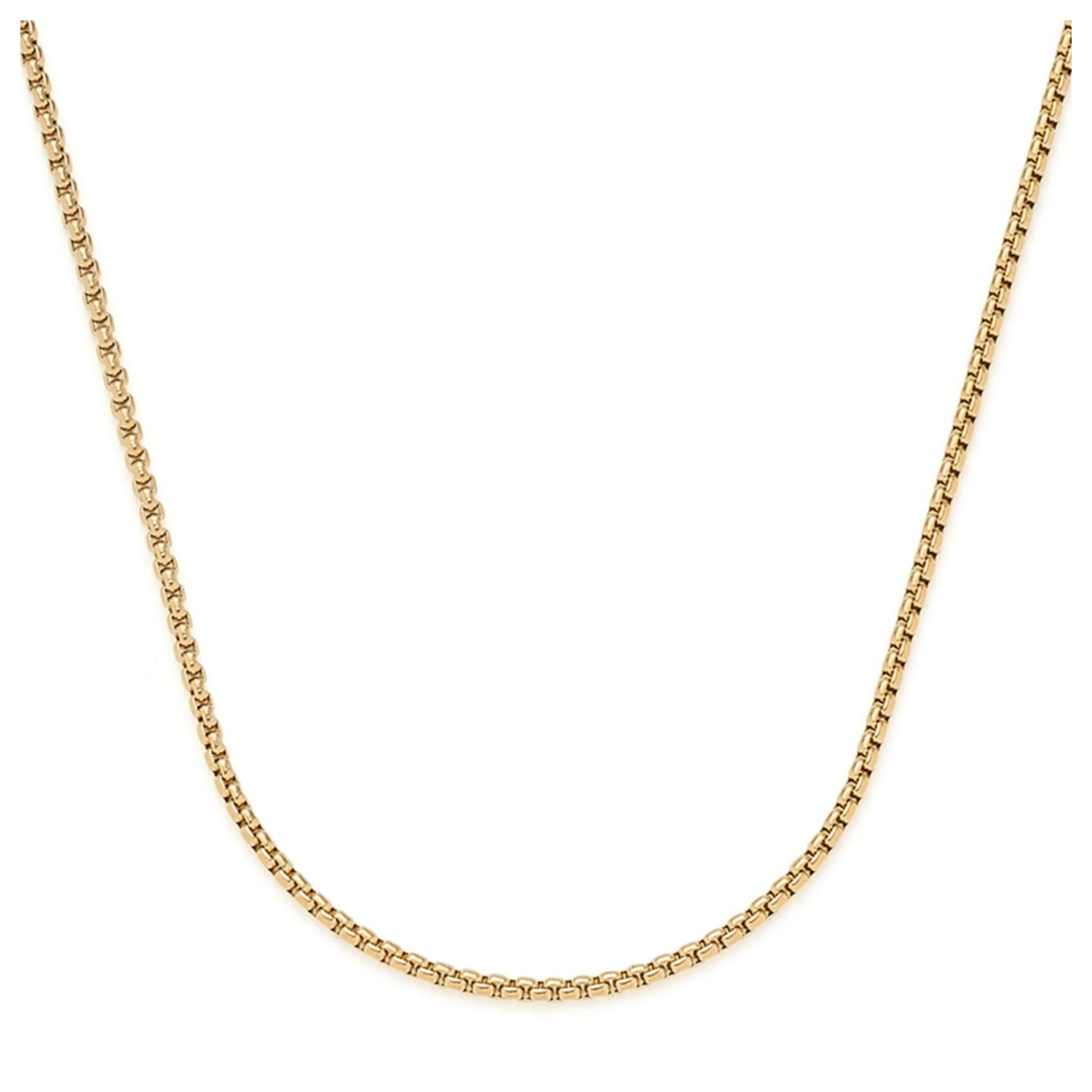 Halskette LIV 90 cm gold Clip & Mix aus Edelstahl, längliche Glieder aneinander gereiht