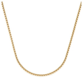 Halskette LIV 90 cm gold Clip & Mix aus Edelstahl, längliche Glieder aneinander gereiht