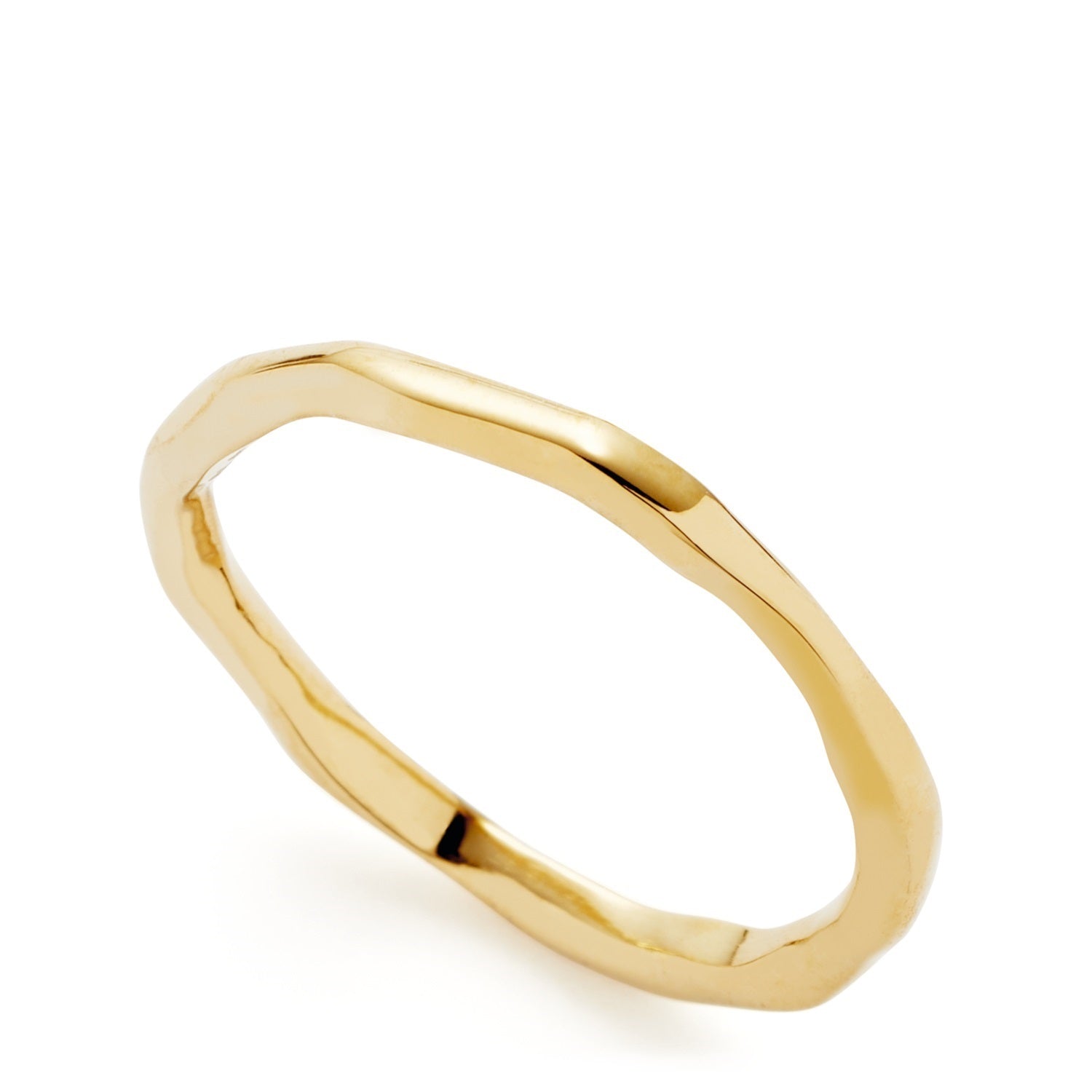 Ring PAVINA 16 CIAO in Gold, verdrehtes Design, Freisteller