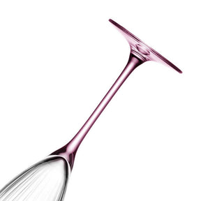 Sektglas POESIA 250ml rosé auf weißem Hintergrund, Detailansicht des Glases und der Kelchform