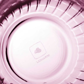 Trinkglas POESIA 460 ml rosé von oben, Verpackung mit Markenlogo sichtbar