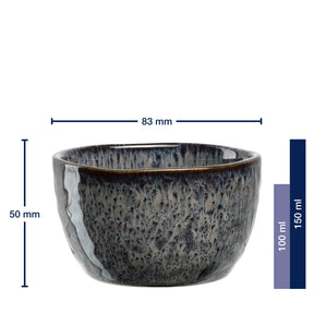 Massangaben zu Keramikdipschale MATERA 8 cm anthrazit