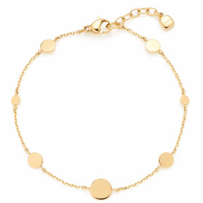 Armband MILLA gold CIAO mit runden Plättchen und Kettengliedern