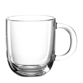 Glastasse MODENA mit Henkel, freistehend vor weißem Hintergrund