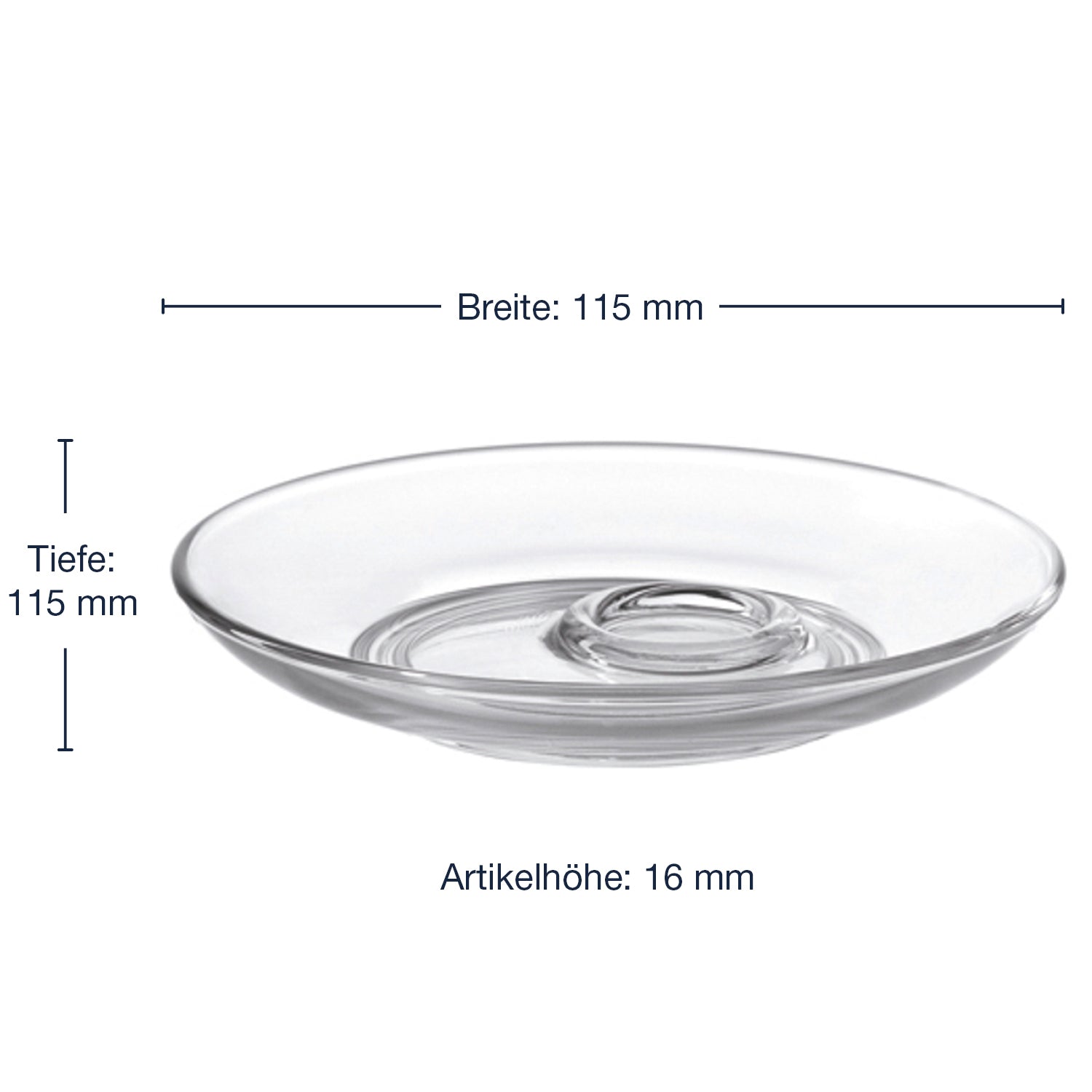 Messangaben zu Untertasse SENSO 12 cm