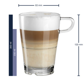 Massangaben zu Latte Macchiato Glas SENSO 350 ml