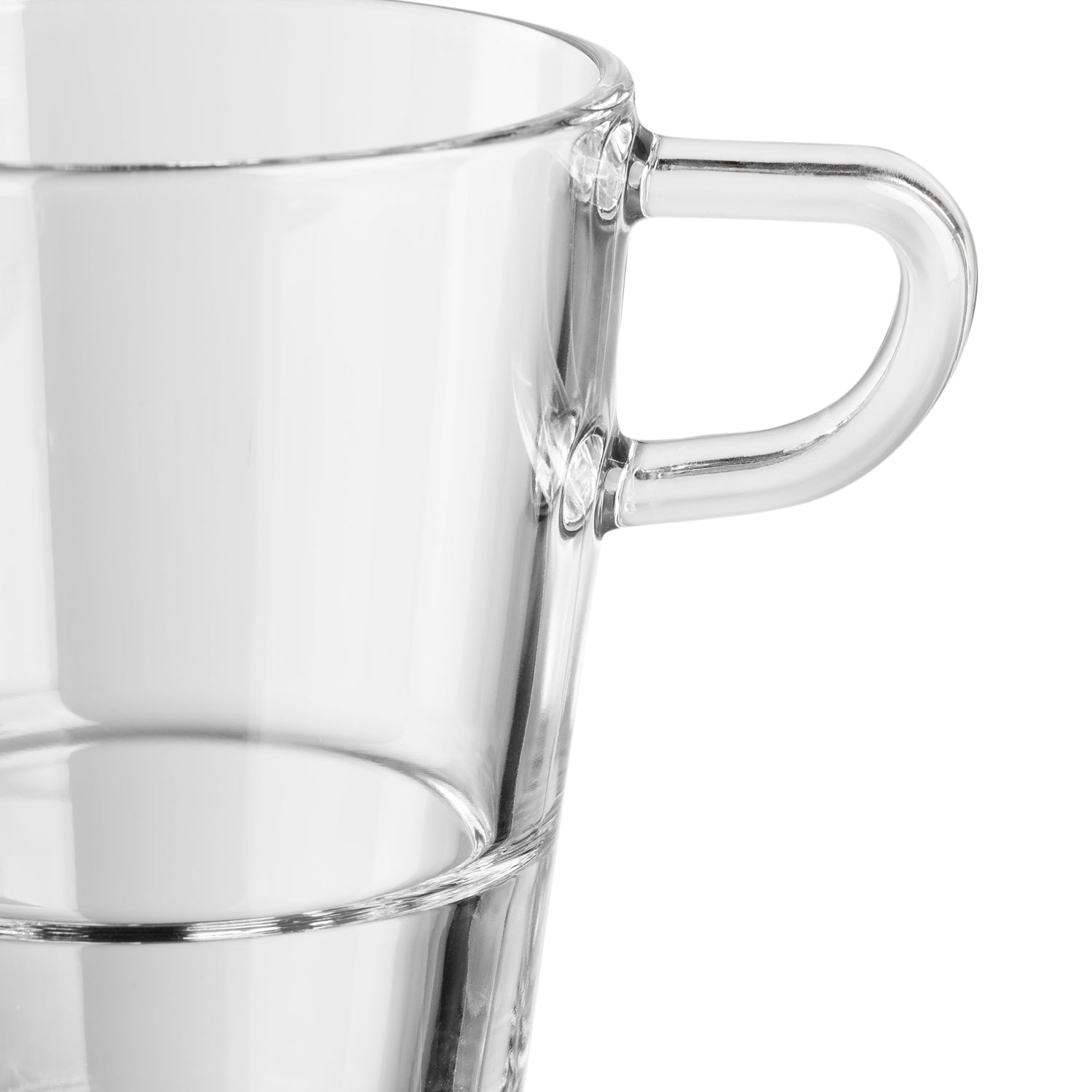 Latte Macchiato Glas SENSO mit Henkel, Detailansicht