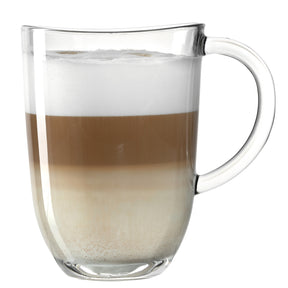 Latte Macchiatotasse NAPOLI mit geschichteten Kaffee- und Milchschichten