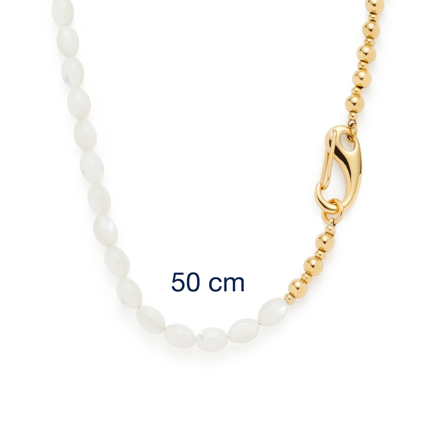 Massangaben zu Halskette PATSY 50 cm gold