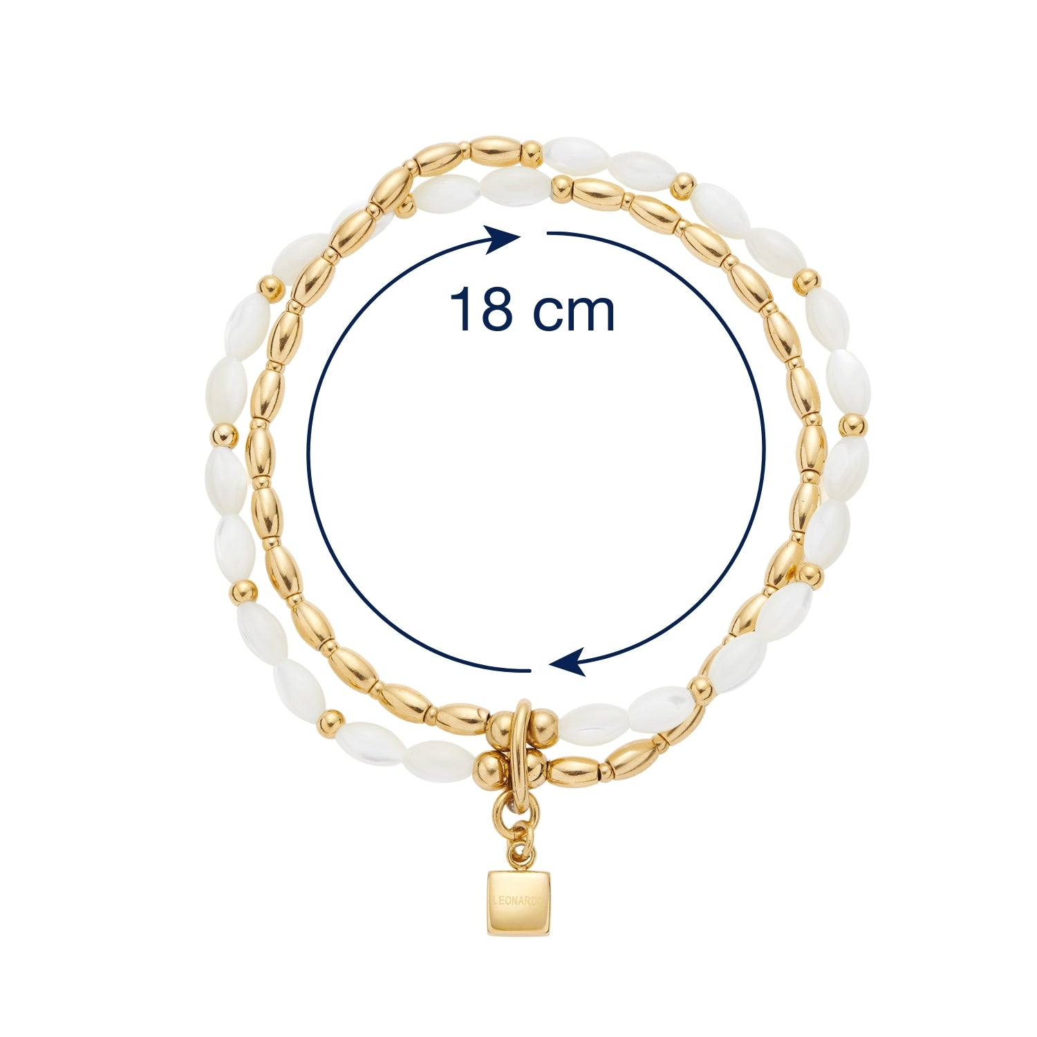 Massangaben zu Armband WELDA gold