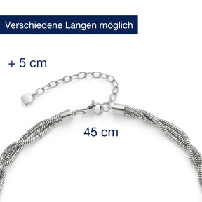 Massangaben zu Halskette SUE mit Verlängerungskette