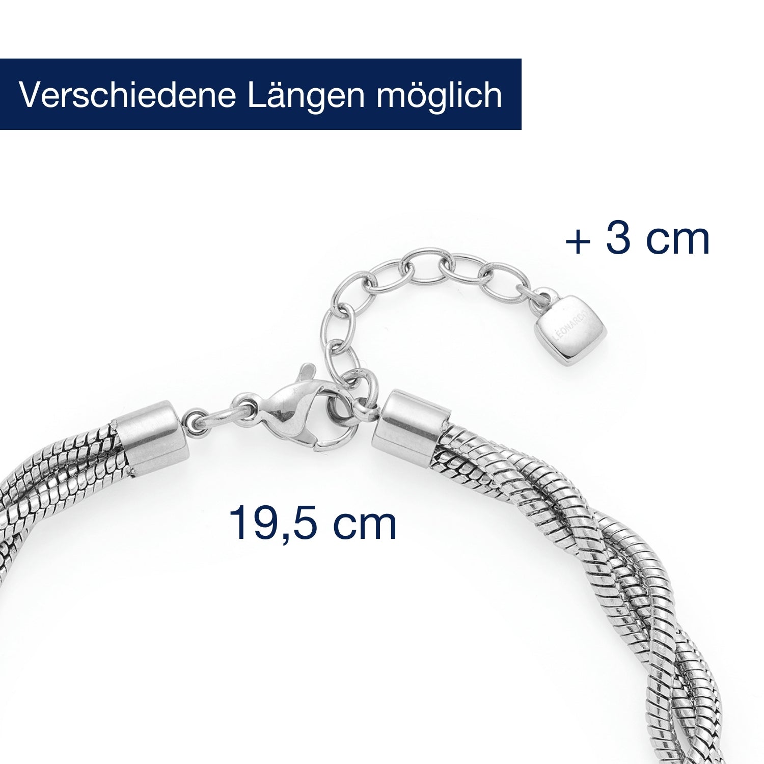 Massangaben zum Armband SUE mit Verlängerungskette