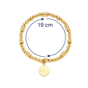Massangaben zum Stretch Armband ELISABETH gold