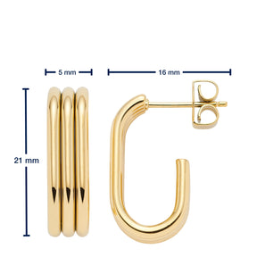 Massangaben zu Ohrstecker ELISABETH gold