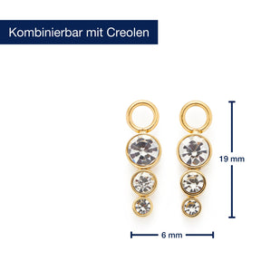 Massangaben zu Set/2 Anhänger ZELDA gold Beauty's