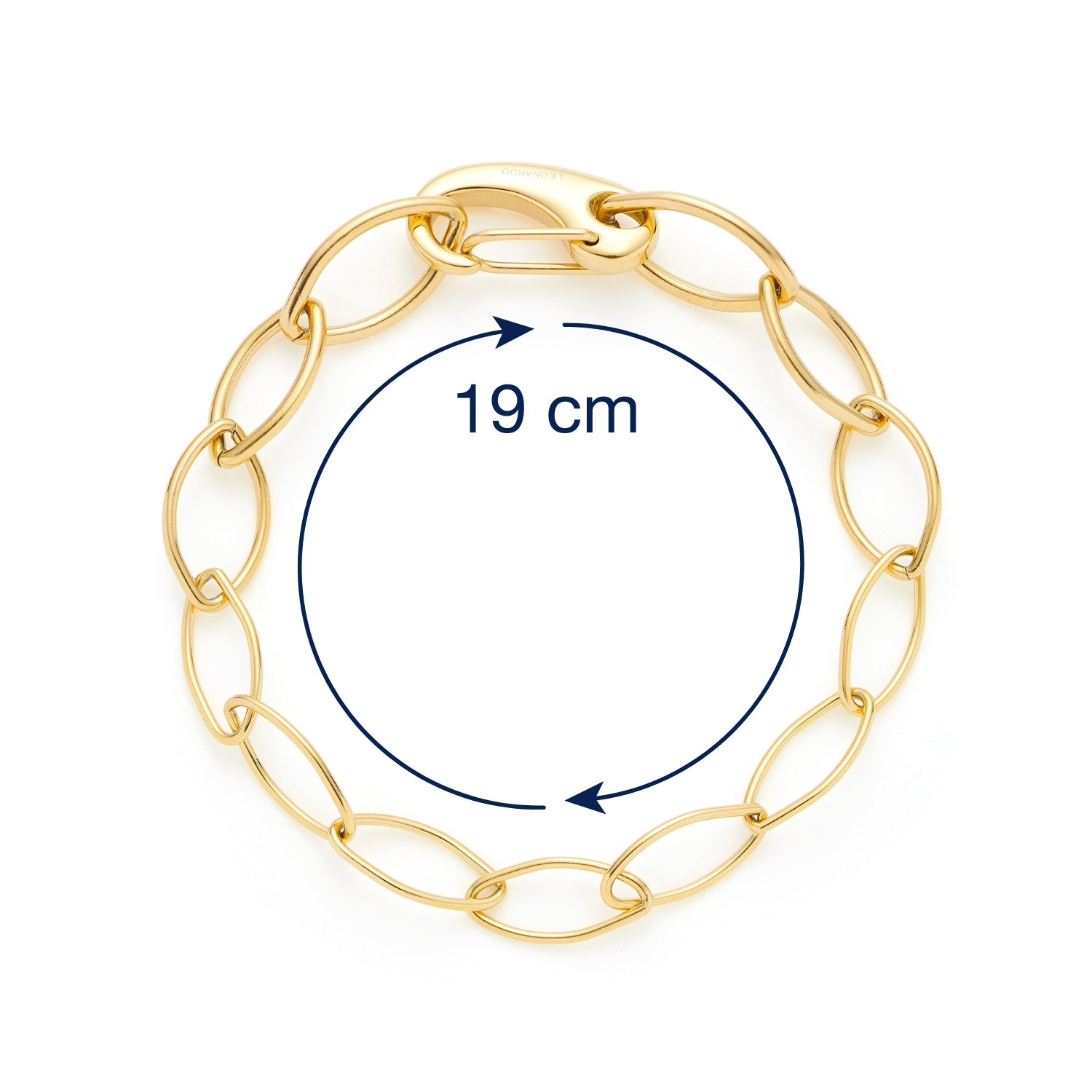 Massangaben zum Armband TORY gold