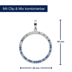 Massangaben zu Anhänger CLARENCE blue Clip & Mix