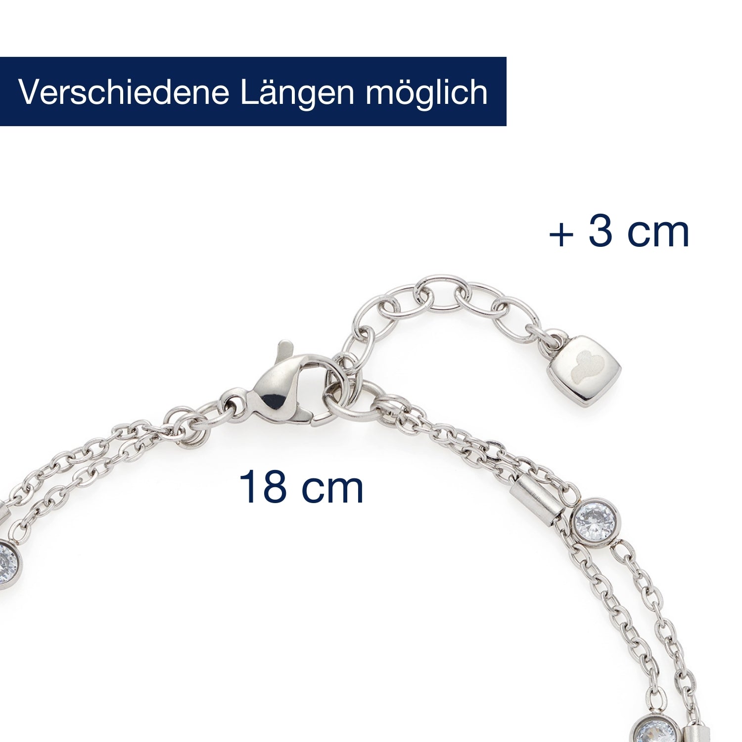 Massangaben zu Armband FRANCIS CIAO mit Verlängerungskette