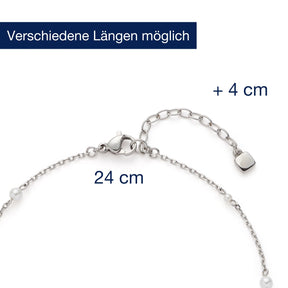 Massangaben zur Fußkette NAVINA CIAO mit Verlängerungskette