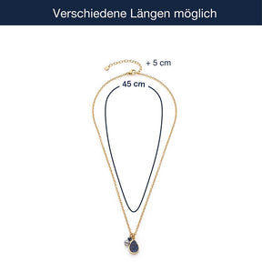 Massangaben zu Halskette ALINE 45 cm gold
